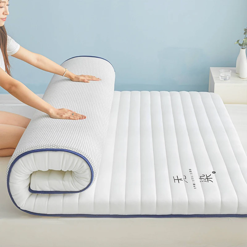 Soybean Fiber Quilted Mattress Topper Household Warm Sleeping Pad Thicken Tatami Mattress For Dormitory Home Bedroom Bedding
