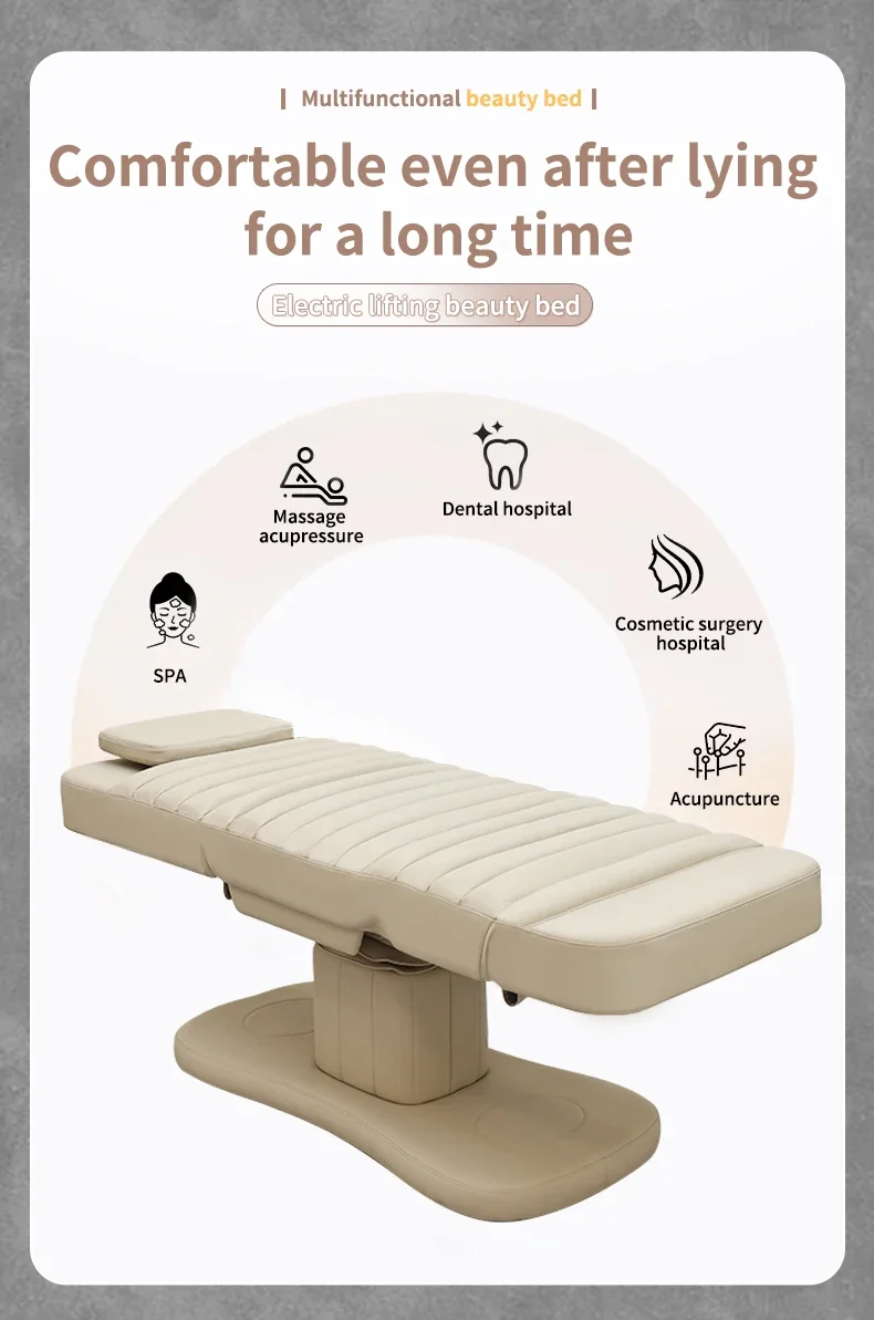 3 Motor Electric Beauty Bed Germany Warehouse Fast Delivery Adjustable Massage Table for Spa Salon Tattoo