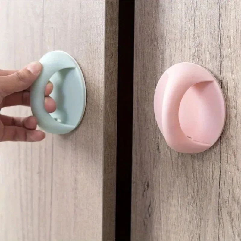 10Pcs Nordic Furniture Glass Window Sliding Door Strong Seamless Self Adhesive Auxiliary Handle Household Cabinet Suction Cup