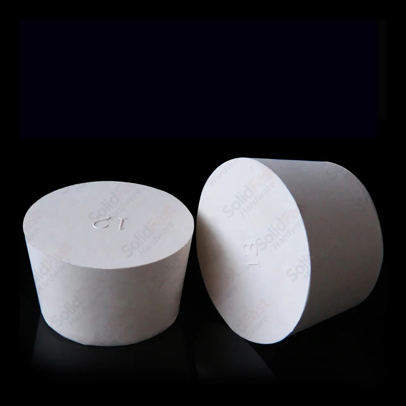 1-5Pcs White Tapered Solid Rubber Stopper Bung Plug 8-145mm Multi Sizes Lab Test Tube Bottle Water Pipe Hole Sealing Plug