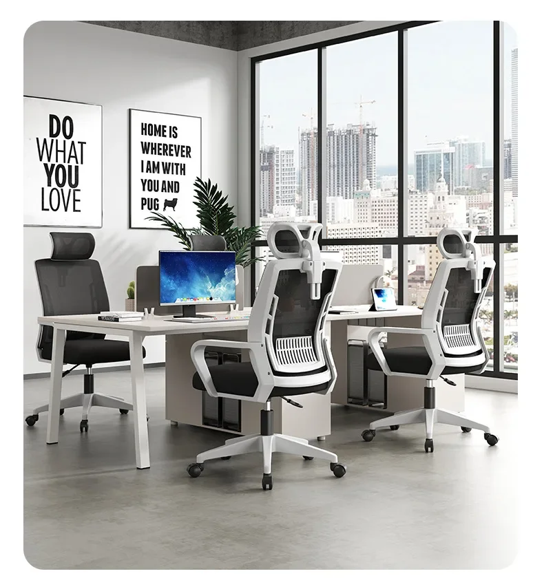 Home Office Ergonomic SeatBackrest: Liftable, Swivel, Waist Rest, Headrest, Gaming Chair