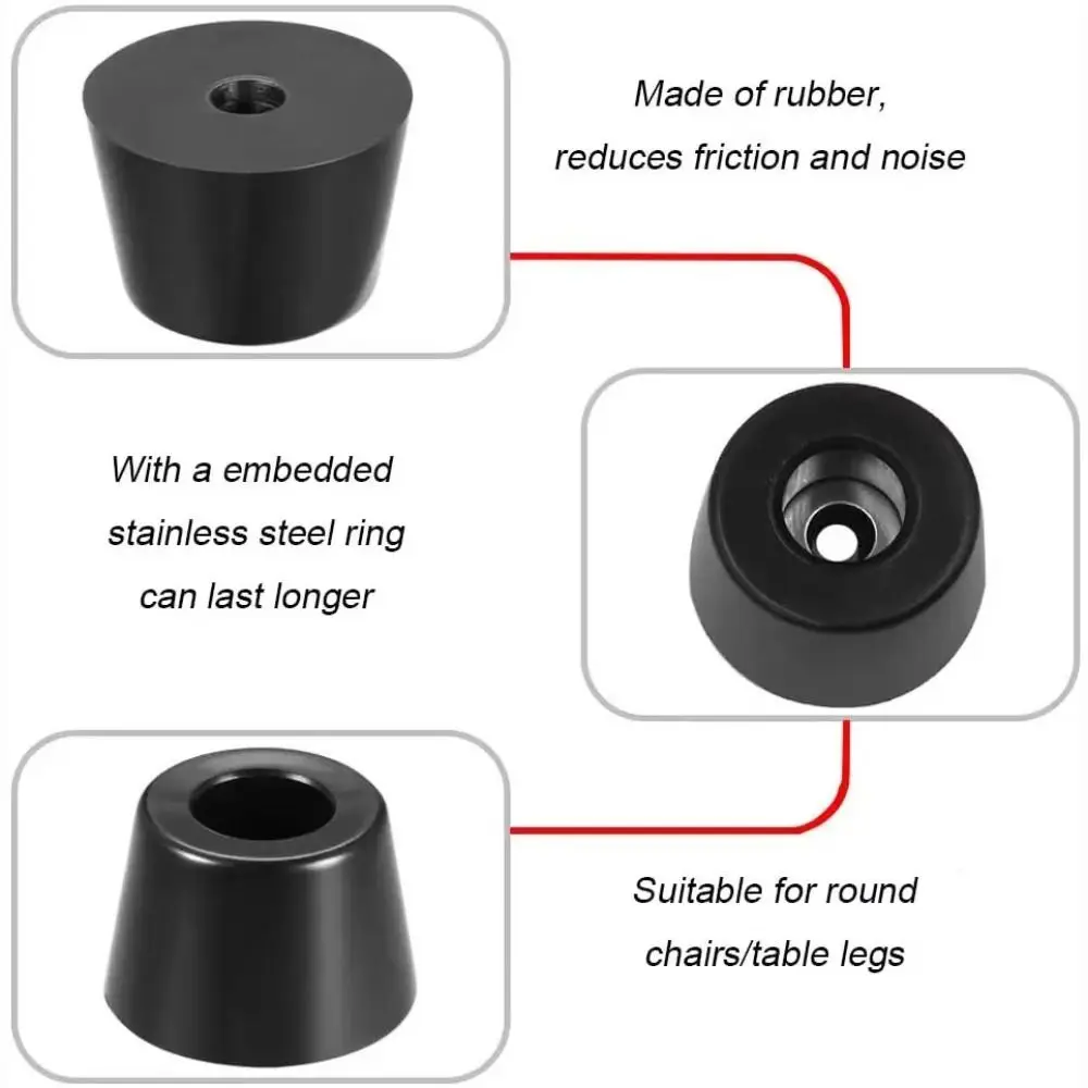 Pad Protection Rubber Rubber Feet Round Fine Grips Bumper Pad Anti-Slip Non Slip Pads Table Chair Use