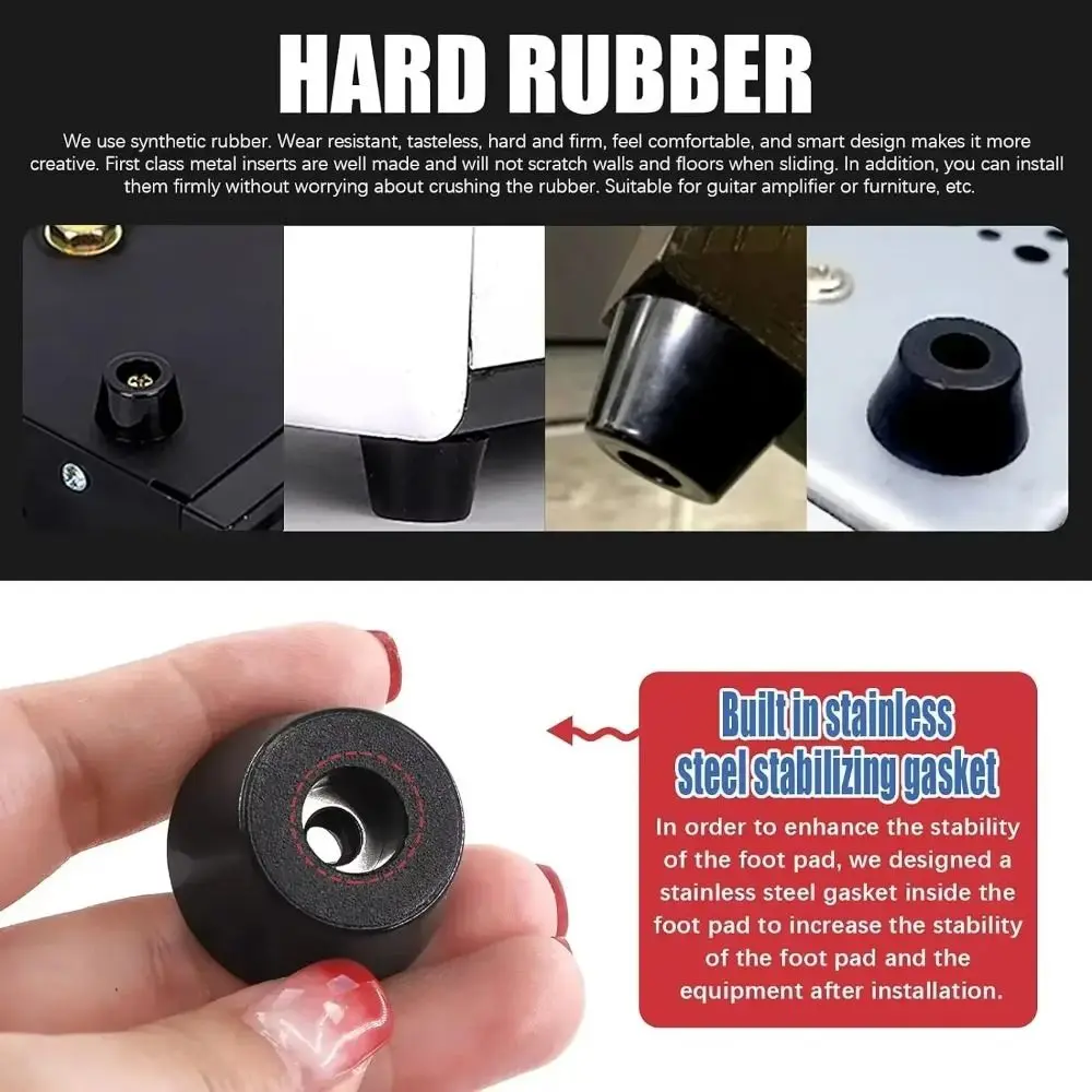 Pad Protection Rubber Rubber Feet Round Fine Grips Bumper Pad Anti-Slip Non Slip Pads Table Chair Use