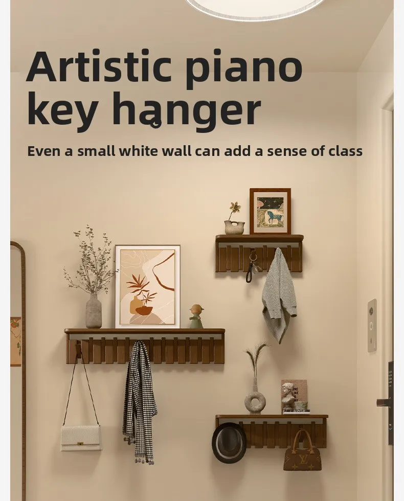 Coat Rack Piano Keys Hang Hangers, Wall Hangers Porch Hangers Do Not Take Up Space Living Room Entrance Door Hooks Coat Hangers