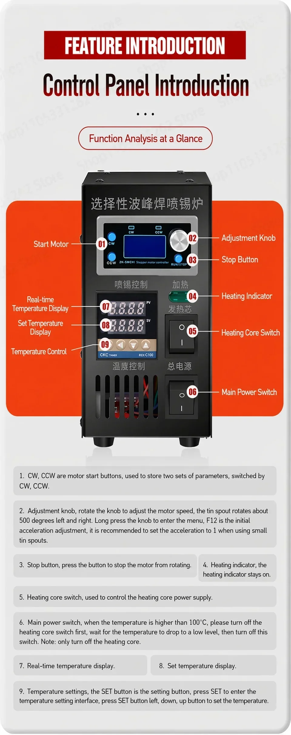 Benchtop Selective Solder System 1500W 5KG PCB Rework Station Lead-Free Solder Fountain PID Temp Control Through-Hole 110V
