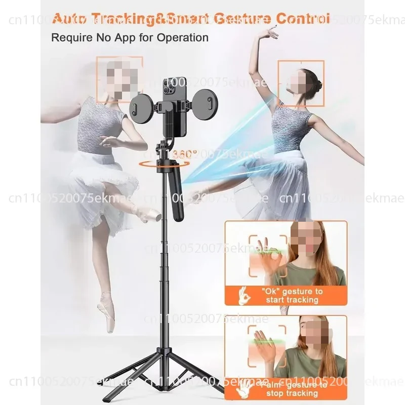 Video Blog Kit Face Tracking Tripod, Light Ray Microphone, Wireless Microphone, Remote Control