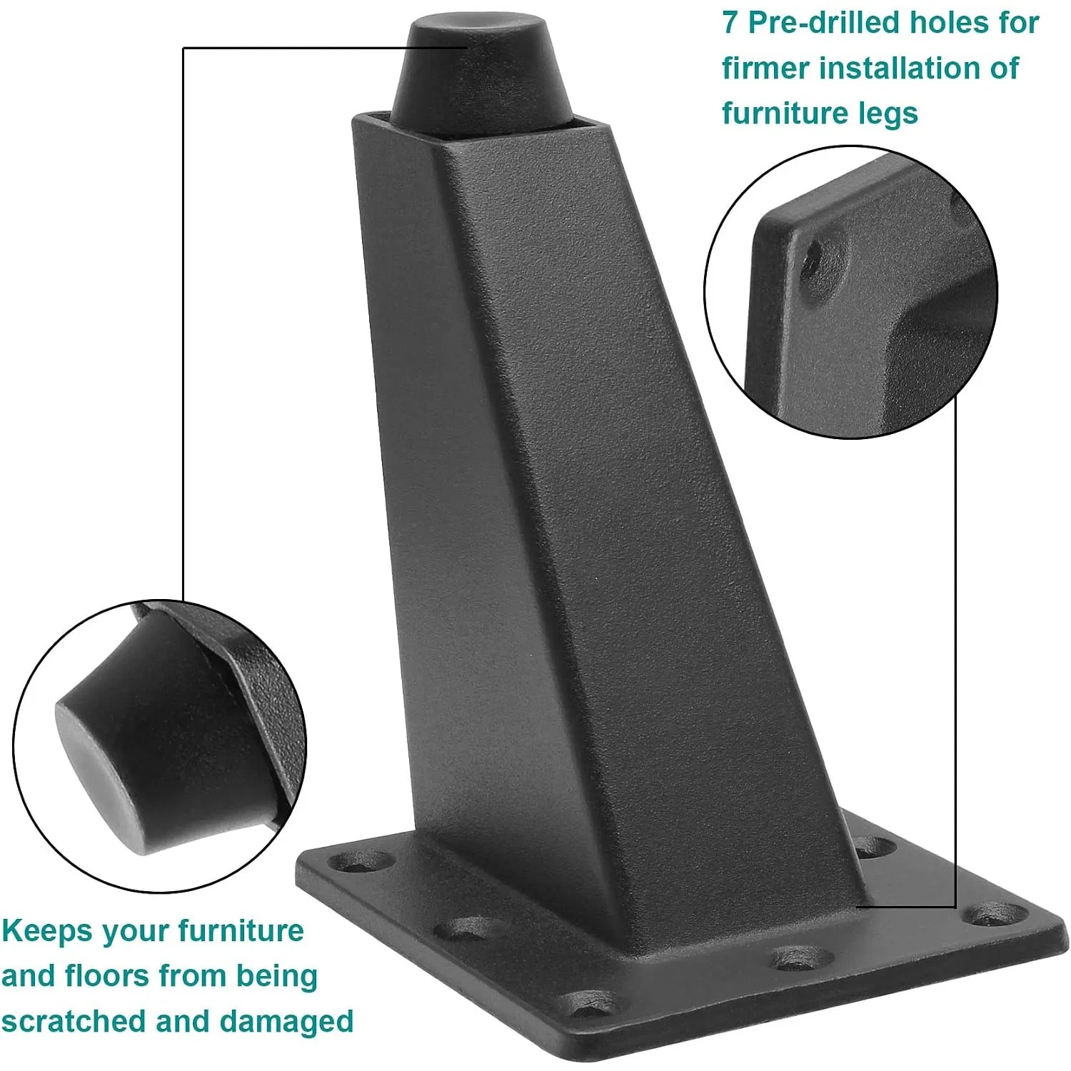 4 Pcs Adjustable Metal Furniture Leg Sofa Bed TV Cabinet Legs Furniture Feet Thick Aluminum Alloy Table Cabinets Feets