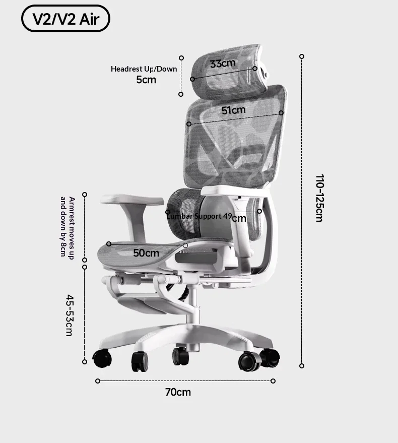Office Mesh Chair Ergonomic Executive Computer Gaming Furniture Modern Swivel Rolling Adjustable Silla Gaming Ergonomic Chair