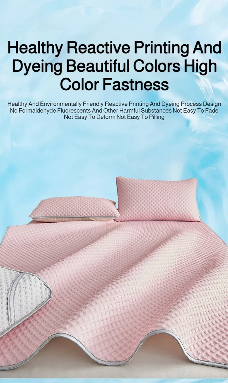 Summer Cooling Mattress Breathable Skin-friendly Ice Silk Bed Mat Pad Washable Smooth Air Condition Cushion 90/120/150/180*200cm