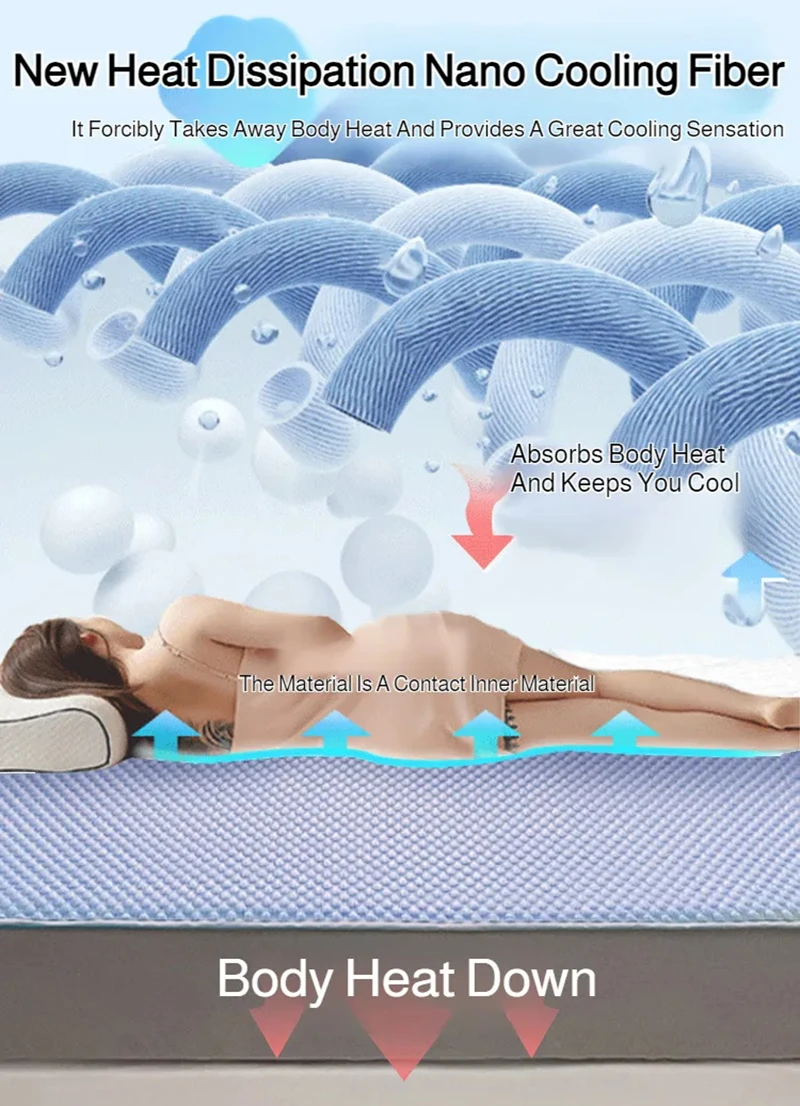 Summer Cooling Mattress Breathable Skin-friendly Ice Silk Bed Mat Pad Washable Smooth Air Condition Cushion 90/120/150/180*200cm
