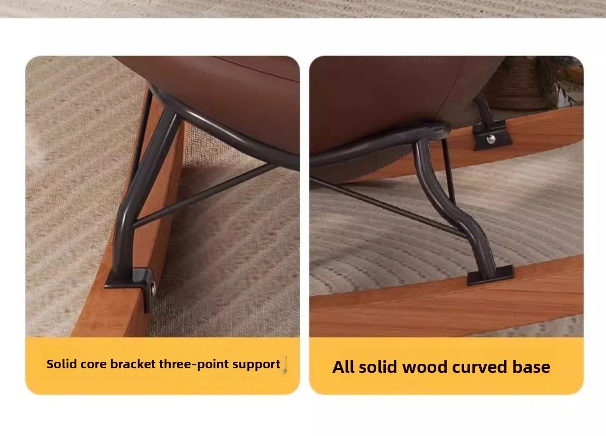 Modern, Penguin, Rocking Chair, Deck Chair, Balcony, Home, Leisure Chair Living Room, Light Luxury, Honeycomb, Pull Button, Lazy