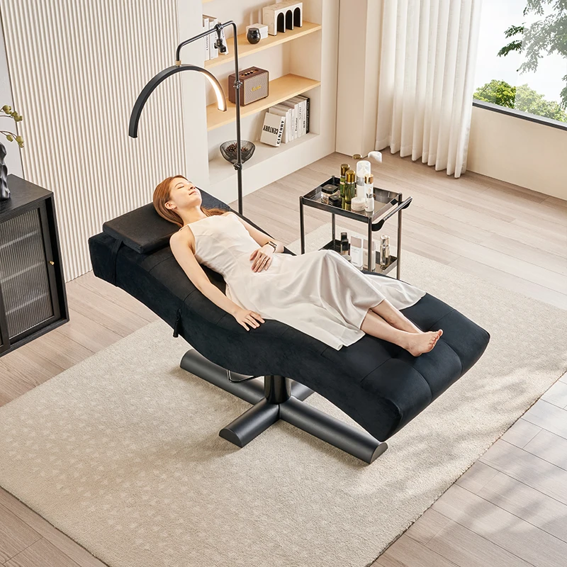 Japanese Head Spa Massage Table With Water Basin For Salon Hair Rinsing And Facial Hydrotherapy Beauty Treatment