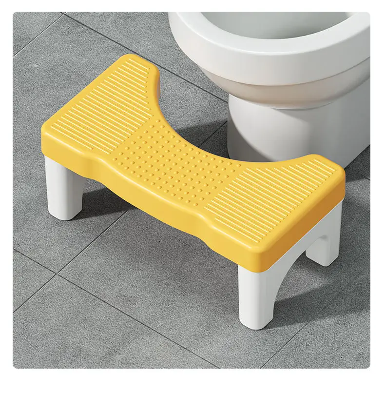 Home Bathroom Toilet Stool Thickened Footrest Squatting Aid Foot Step for Adults Kids and Pregnant Women Comfort Support