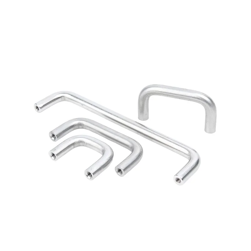 Stainless Steel U Type Door Handles Dresser Knobs Kitchen Cabinet Knobs Bolt Screw Handle Internal Thread Accessory