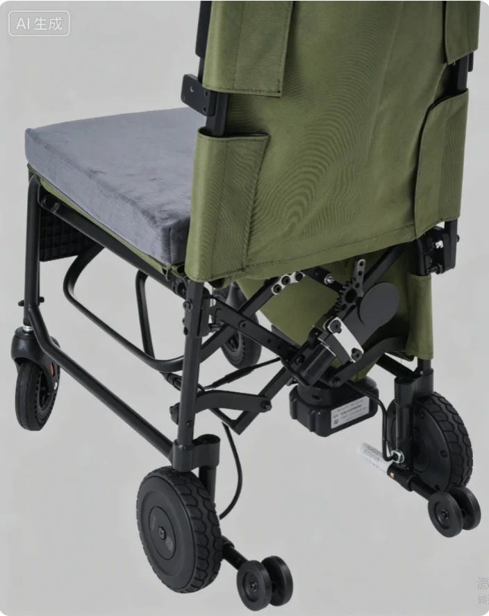 Lightweight Foldable Electric Travel Mobility chair Detachable Battery Portable Luggage Cart For Senior Travel