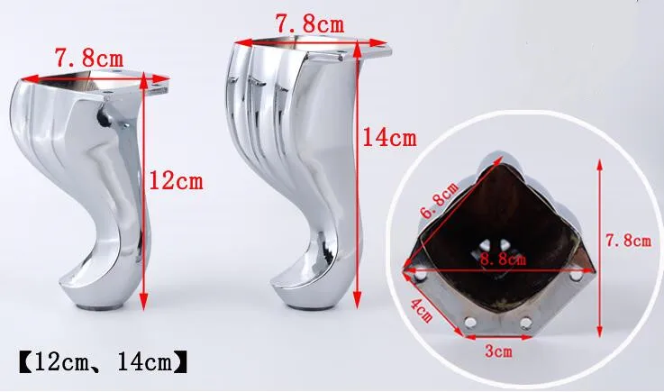 European Metal Furniture Legs for TV Cabinet Chairs Sofa Table Feet Support Bracket DIY Handcrafts Furniture Hardware