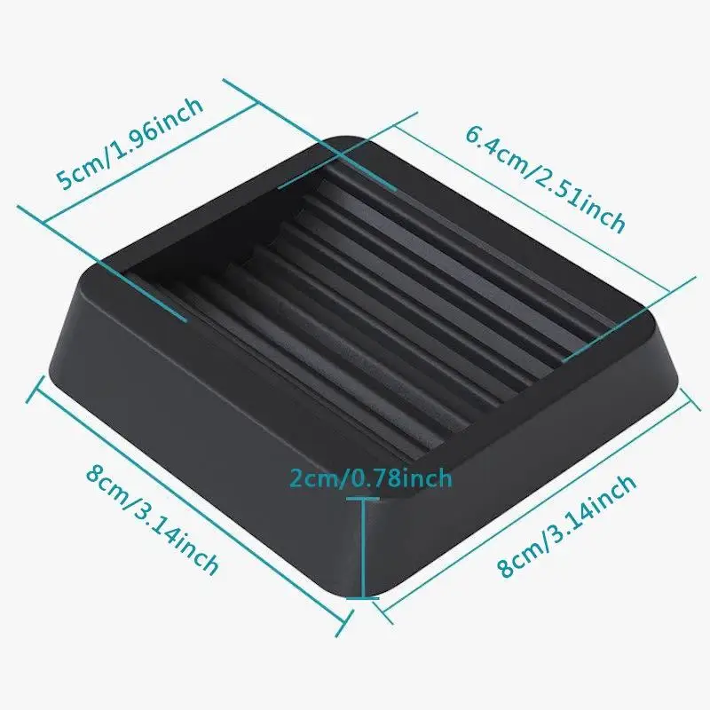 4pcs Office Chair Wheel Stopper Furniture Caster Hardwood Floor Protectors Anti Vibration Pad Chair Roller Feet Anti-slip Mat