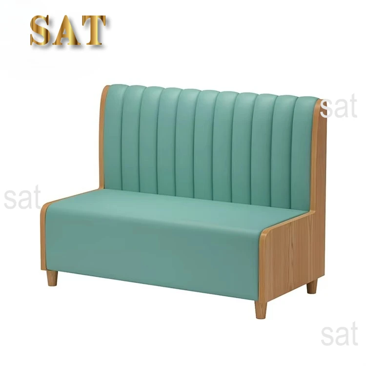 Cafe Coffee Shop Wood Wooden Restaurant Sofa Set Chair and Table Booth Seating Furniture for Coffee Shop