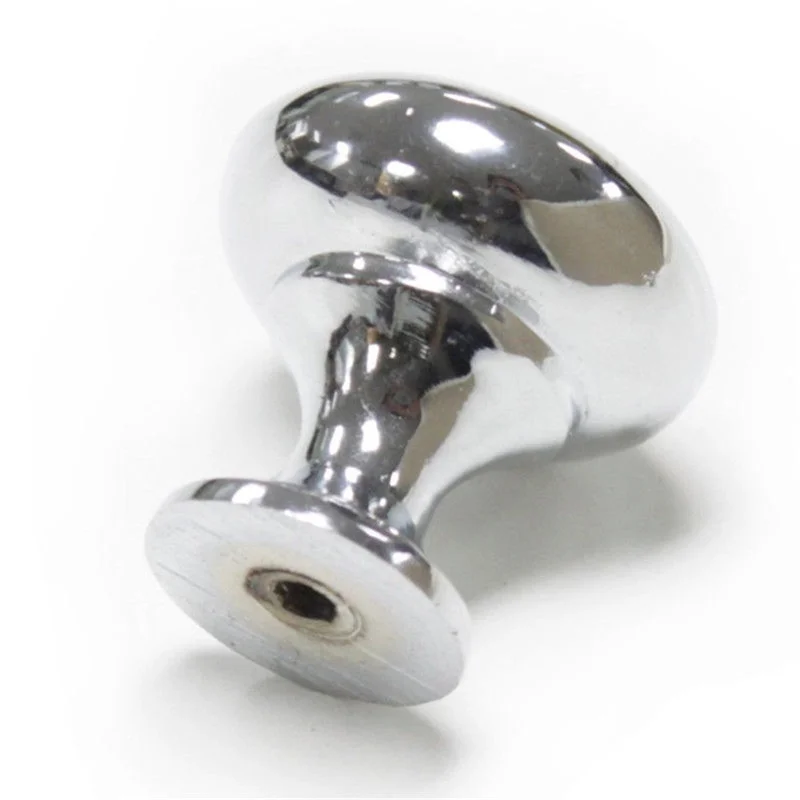 2/4Pcs Chrome Metal Door Knobs Drawer Wardrobe Kitchen Cupboard Handles Silver Furniture Accessories Door Handles Interior Doors
