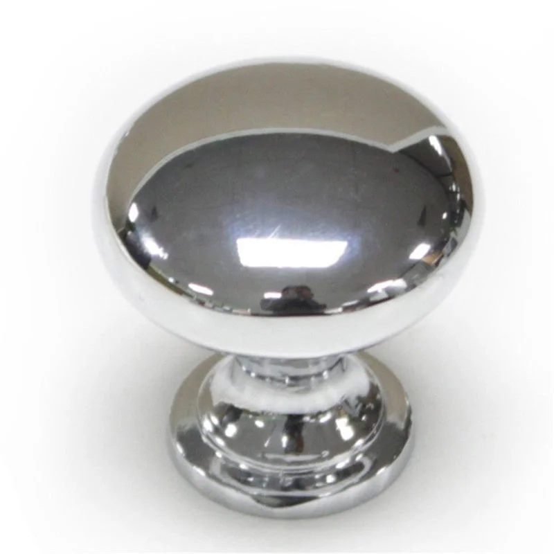 2/4Pcs Chrome Metal Door Knobs Drawer Wardrobe Kitchen Cupboard Handles Silver Furniture Accessories Door Handles Interior Doors