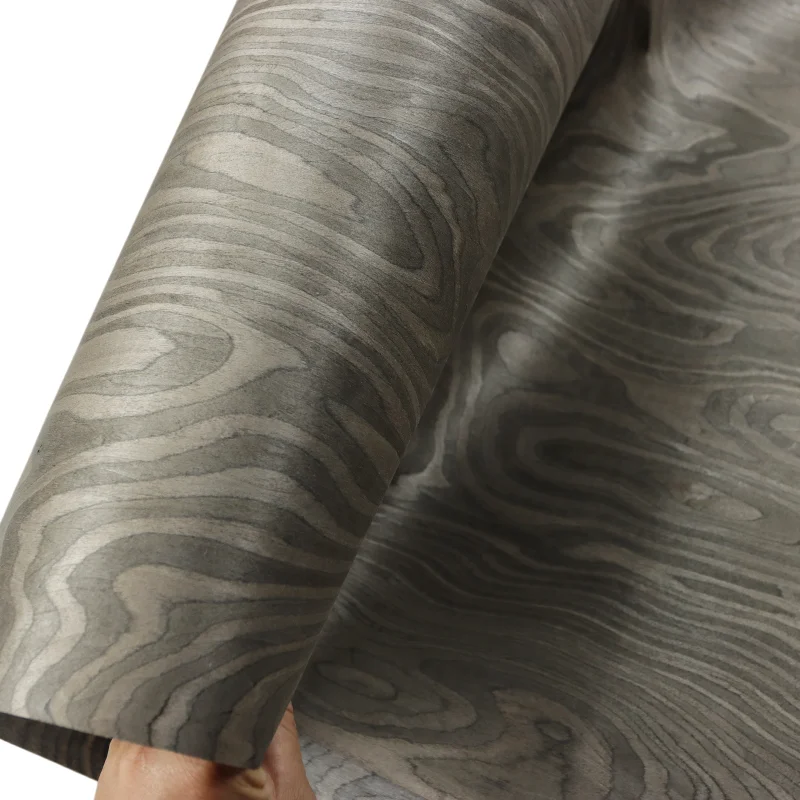 High-End Hand-Applied Wood Veneer Decorative Panel Real Wood Design for Hotel Furniture Cabinet Electric Guitar Style
