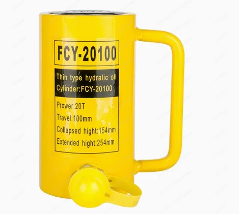 Jmz-Hot unique 20 30 Ton 100mm Hydraulic Hollow Hole Cylinder Jack FCY-20100 30100 Ram 20 Tons Stroke 100mm