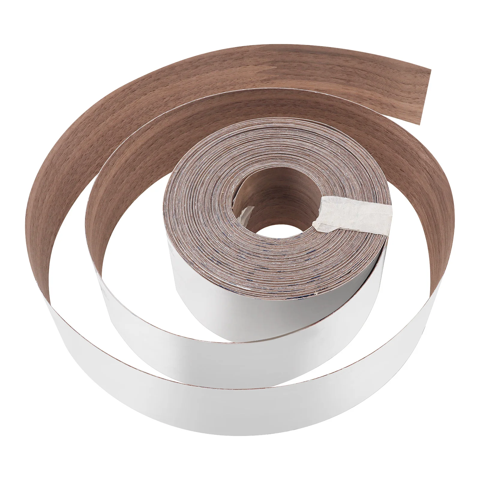 Double-Sided Adhesive Backing Walnut Edge Banding 3/4 inch 2inch Real Wood Tape Banding for Furniture Restoration/Cabinet Repair