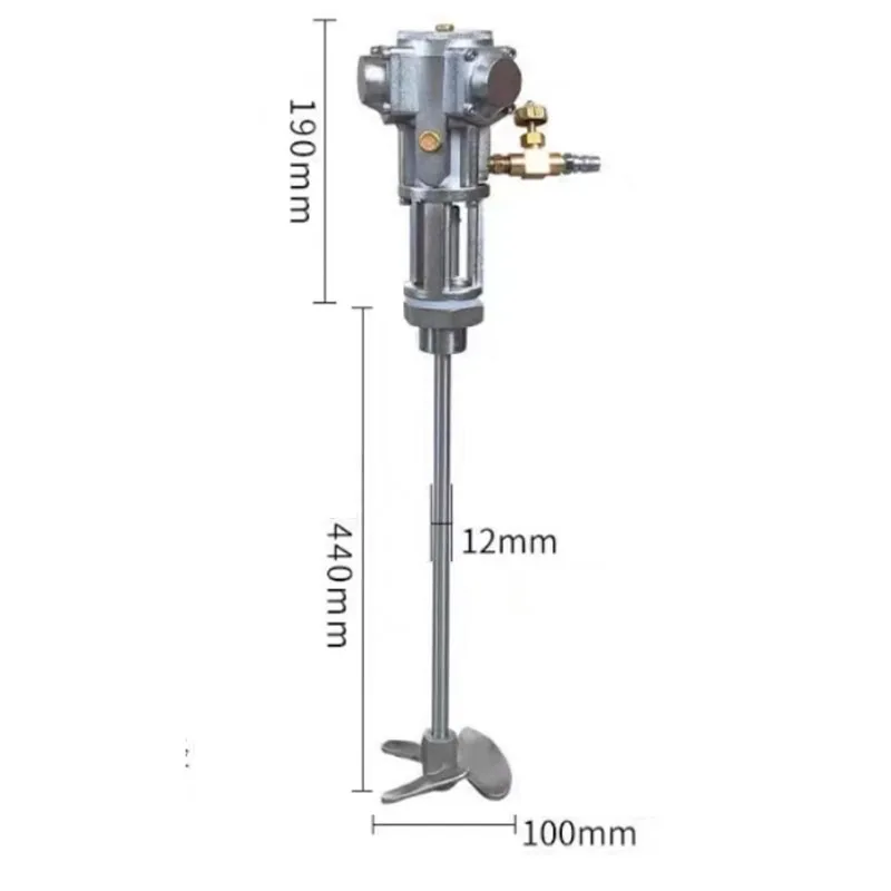 5 Gallon 60L Air Mixer Air Agitator Air Mixer Agitator Aluminum Mixer 2800RPM 1/8HP Mixing Equipment