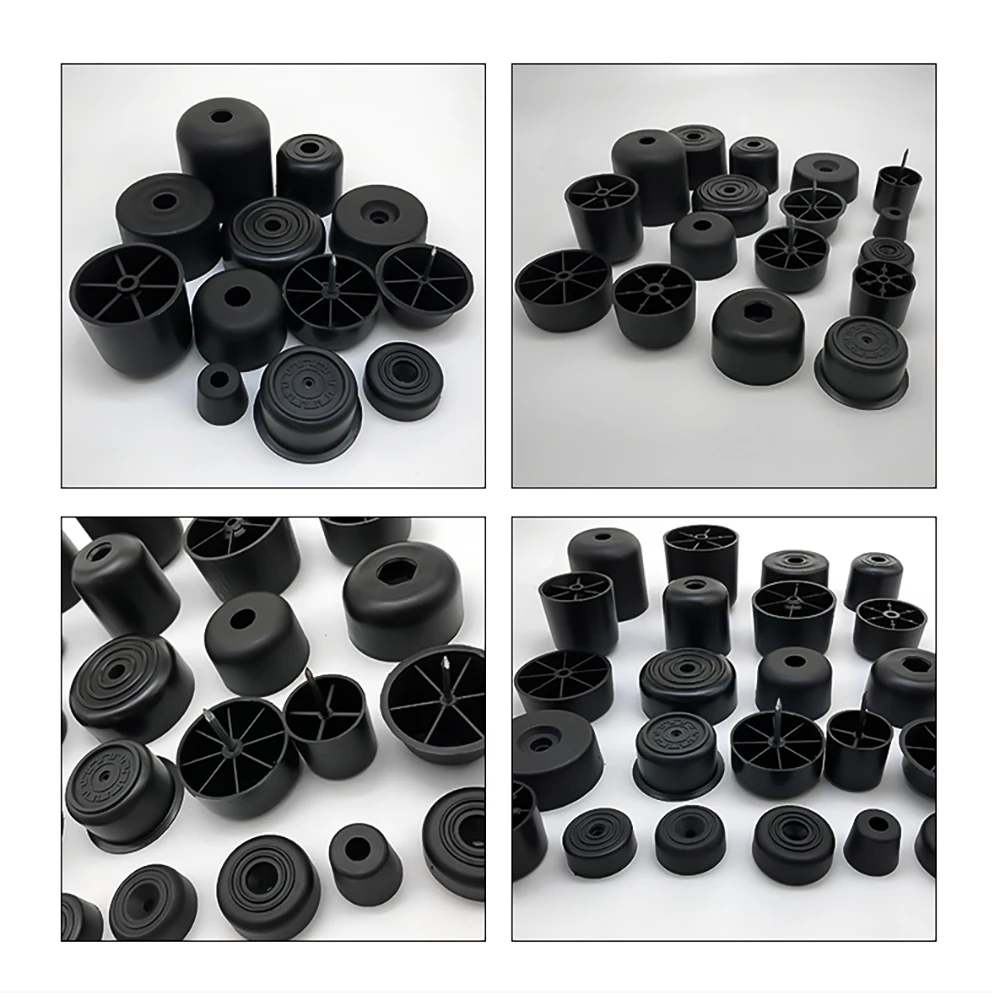 Round Plastic Chair Table Sofa Furniture Legs Anti-slip And Silent Heightening Floor Furnitures Protector Noise Elimination