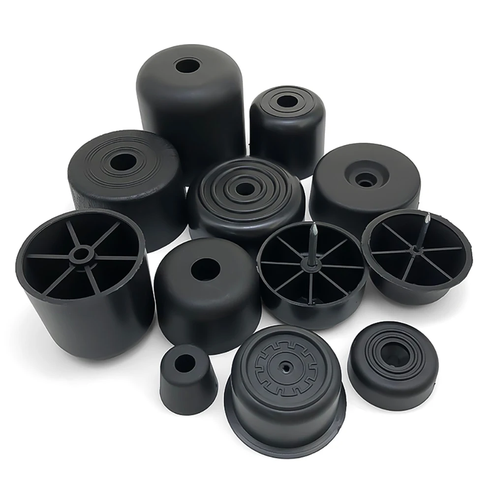 Round Plastic Chair Table Sofa Furniture Legs Anti-slip And Silent Heightening Floor Furnitures Protector Noise Elimination