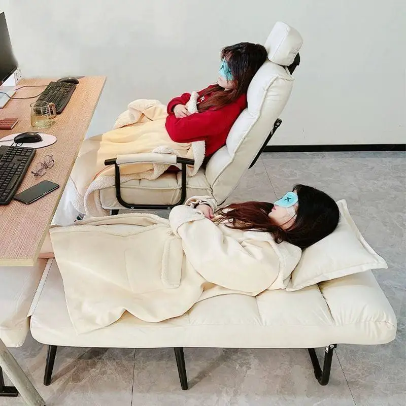 Lunch Break Folding Sofa Bed Integrated Dual-purpose Office Folding Chair Nap Computer Chair Can Lie Down and Sit