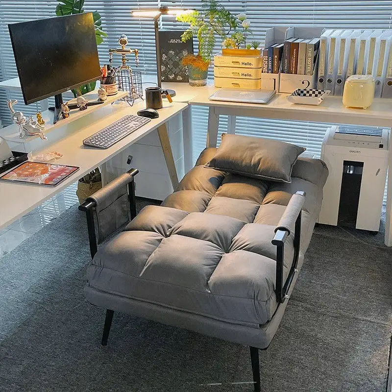 Lunch Break Folding Sofa Bed Integrated Dual-purpose Office Folding Chair Nap Computer Chair Can Lie Down and Sit