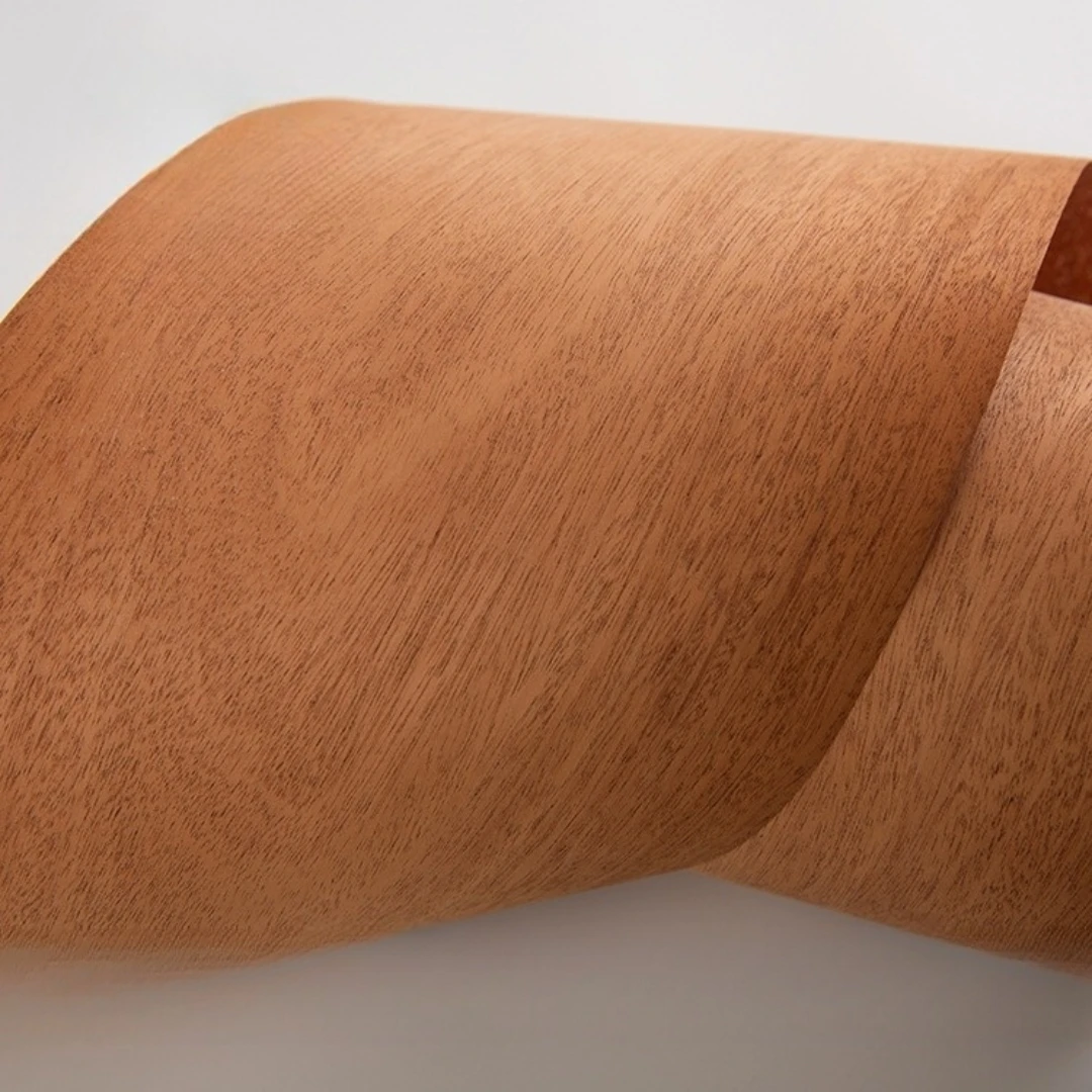 33x280cm Natural Mahogany Wood Veneer For Furniture, Cabinetry, Interior Renovation, And Surface Decoration