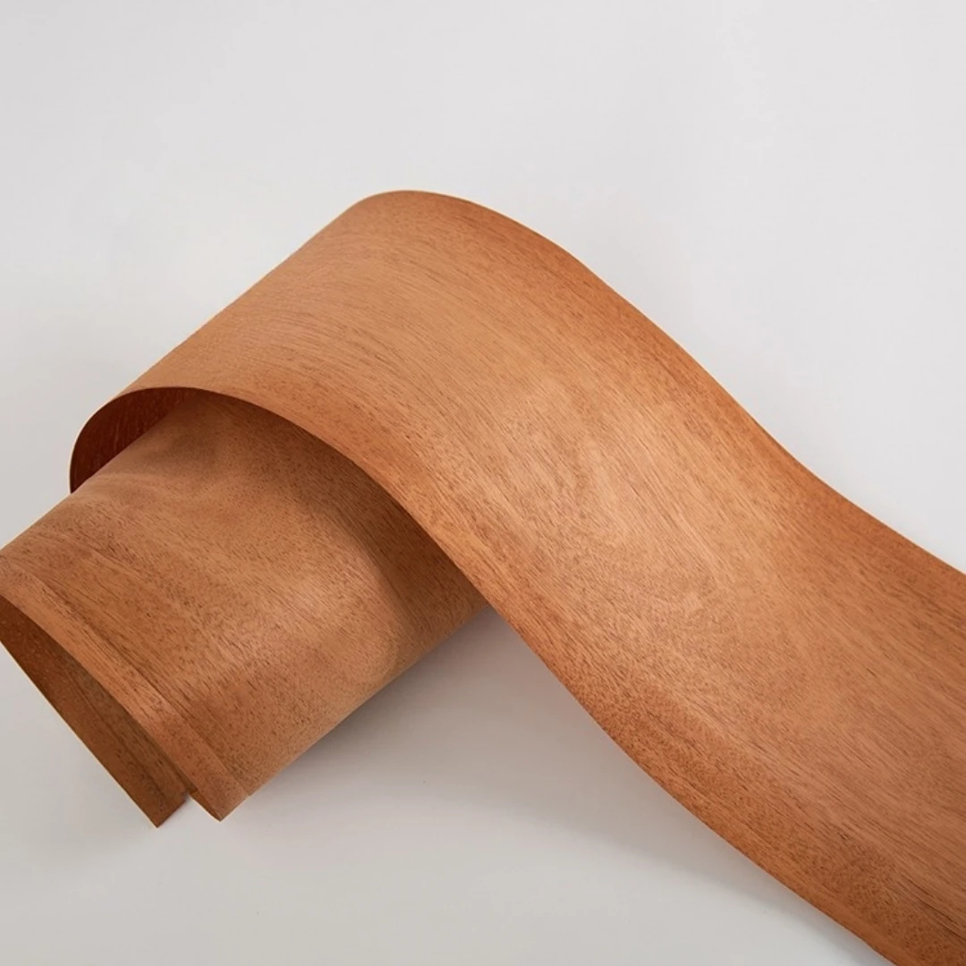 33x280cm Natural Mahogany Wood Veneer For Furniture, Cabinetry, Interior Renovation, And Surface Decoration