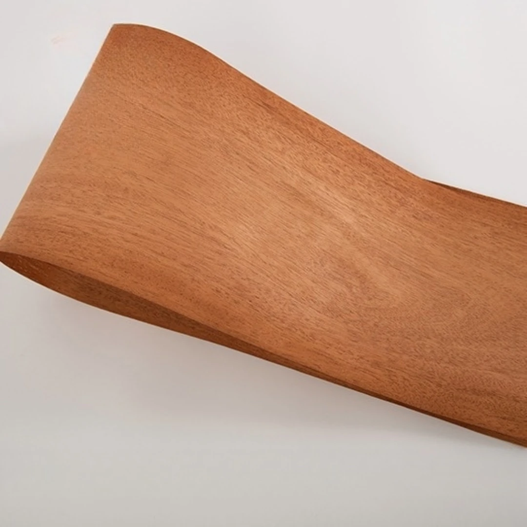 33x280cm Natural Mahogany Wood Veneer For Furniture, Cabinetry, Interior Renovation, And Surface Decoration