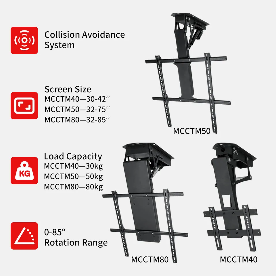 Mction Electric Motorized Flip Down Ceiling TV Mount Remote Control Drop Down TV Lift TV Ceiling Mount Bracket Motorized