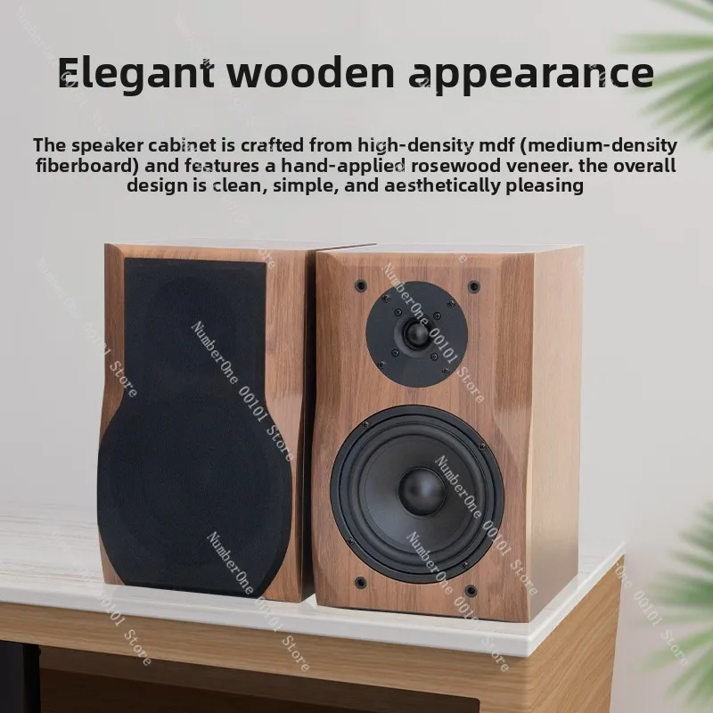 2 frequency pair of HIFI speakers 6.5 inch passive fever voice 2.0 high fidelity home wooden bookshelf audio