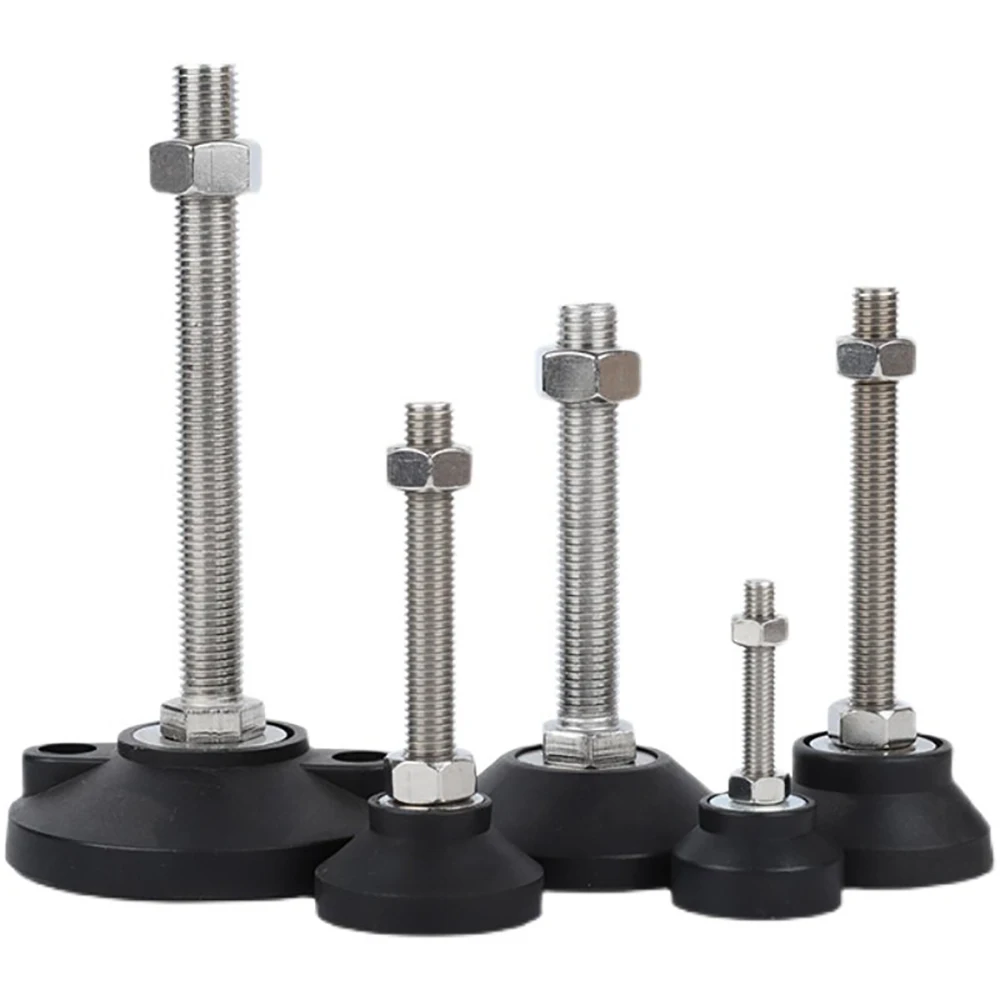 1Pcs Dia D30-D125 Adjustable Lathe Leg M5-M24 Thread Type Levelling Feet Support Foot Fixed Nylon Base Furniture Foot Pads
