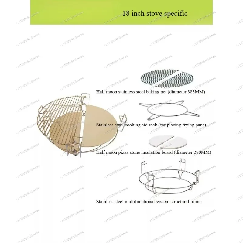 Stainless Steel Multifunctional Cooking System Round BBQ Grill Accessories