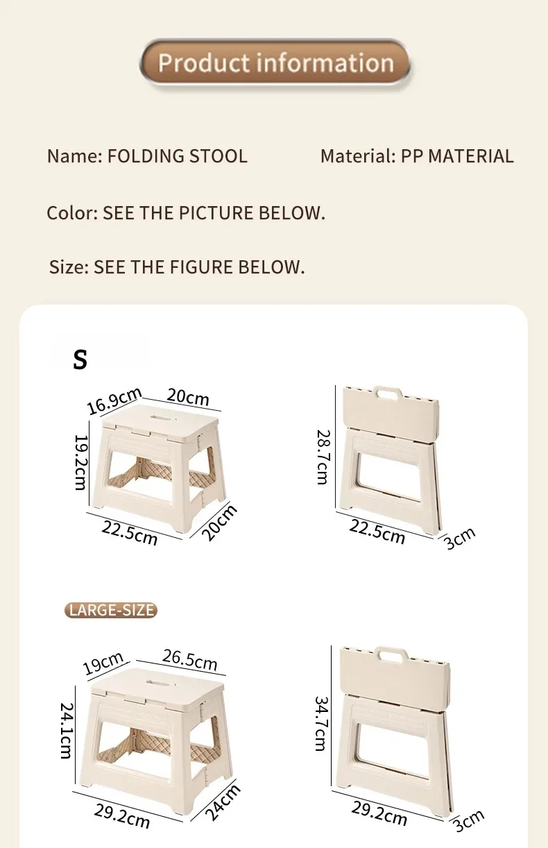 New Lightweight Space Thickened Folding Stool,Portable Home Outdoor Camping,Magza Fishing,Simple and integrated Design