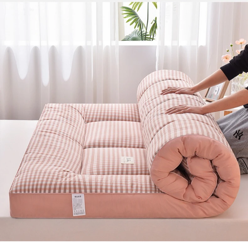90x200cm Ultra-Light Folding Mattress, Soft Japanese Futon for Yoga, Nap, Travel, Easy Storage Floor Pad, Quick Dry Fabric