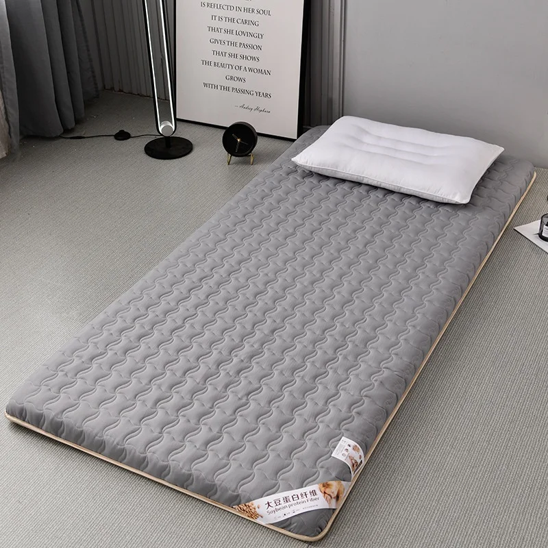 Soybean Fiber Mattress Bed Cushion Protective Pad Soft Cushion Household Foldable Mattress Memory Foam Mattress Soft Quilt Pad
