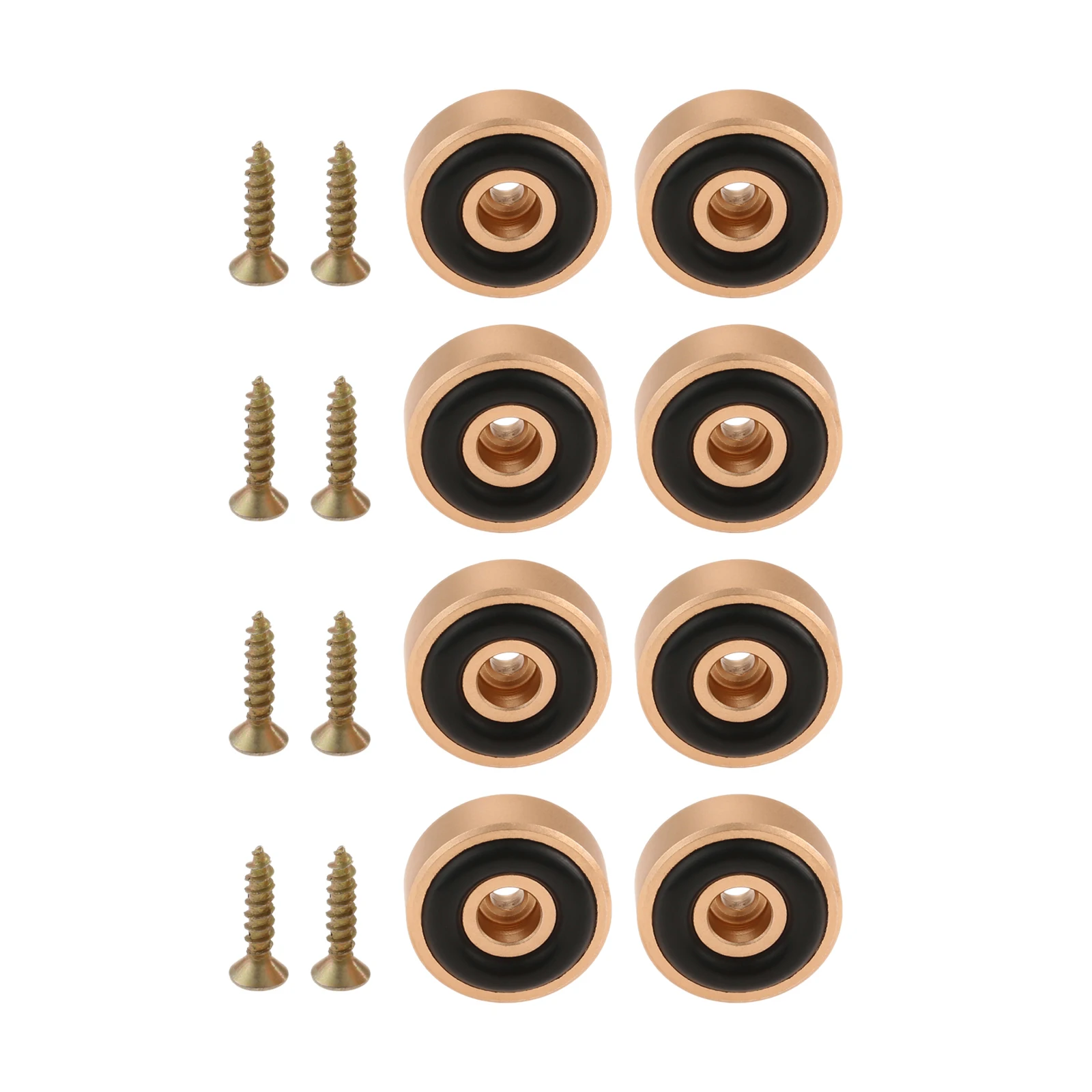4/8Pcs Gold/Silver/Black Board Feet with Non Slip Pads Replacement Fit for Serving Boards Countertop Protectors Cutting Boards