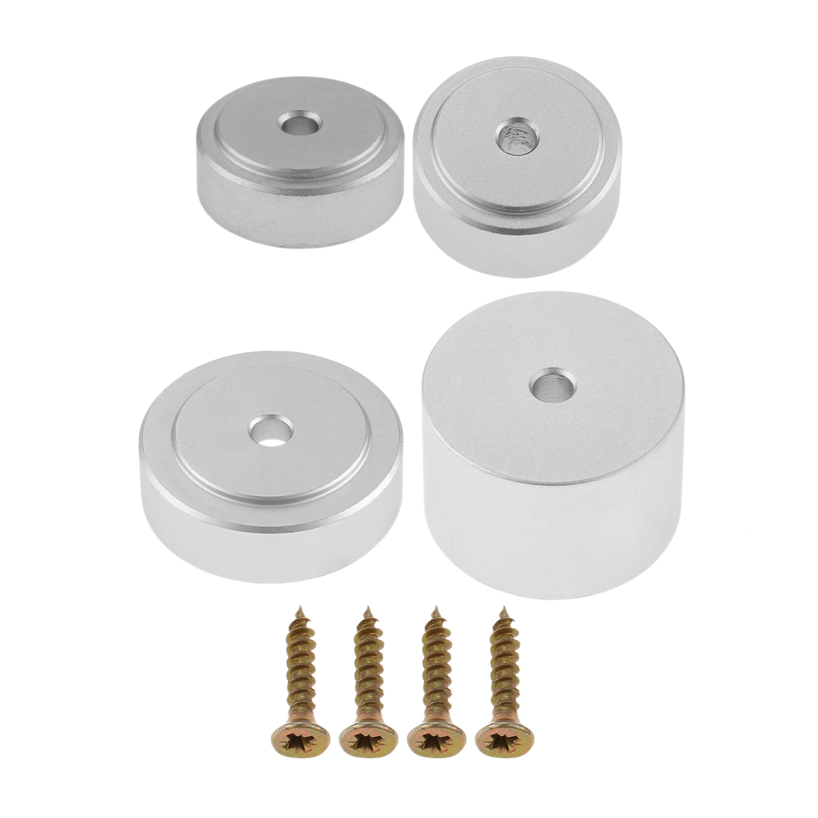 4/8Pcs Gold/Silver/Black Board Feet with Non Slip Pads Replacement Fit for Serving Boards Countertop Protectors Cutting Boards