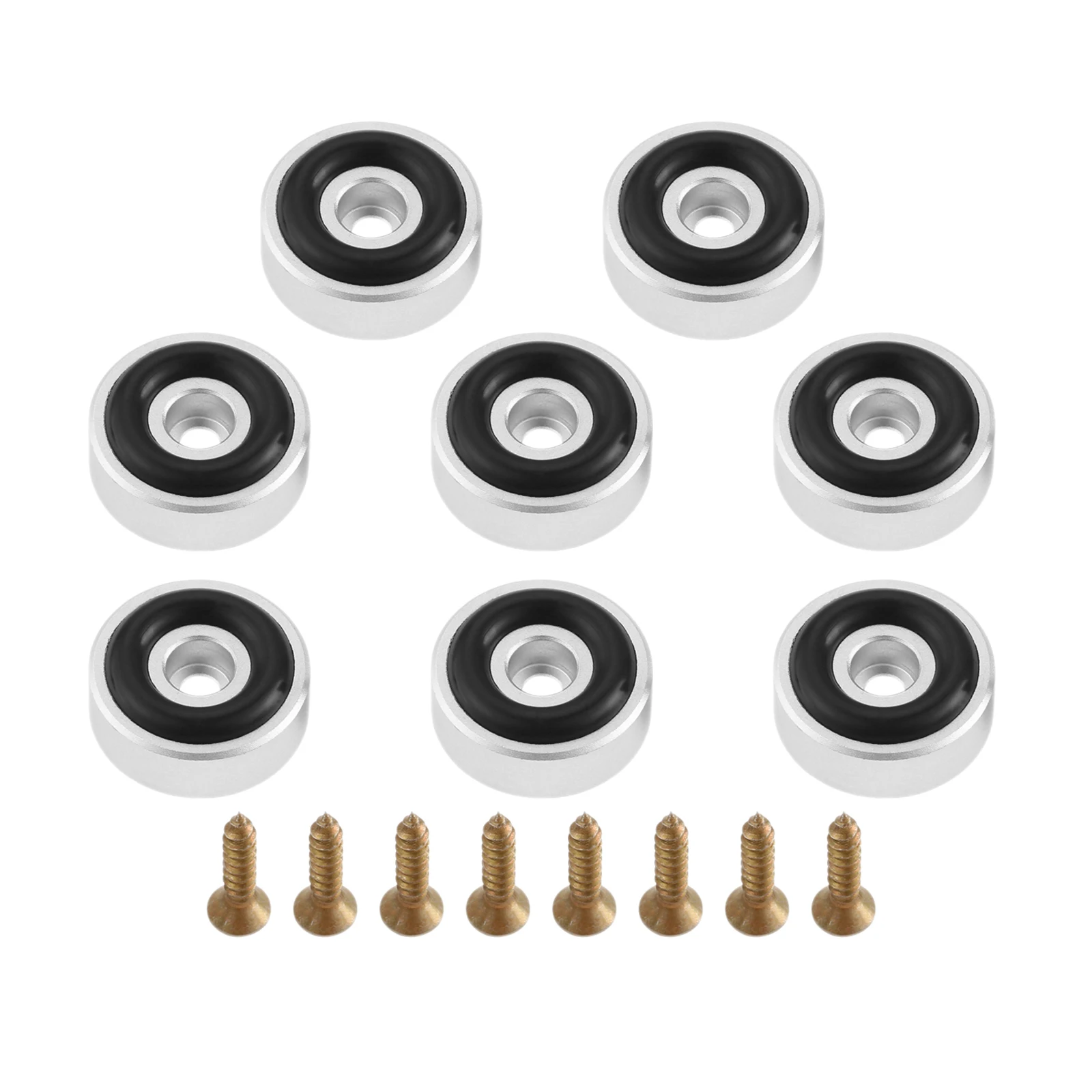 4/8Pcs Gold/Silver/Black Board Feet with Non Slip Pads Replacement Fit for Serving Boards Countertop Protectors Cutting Boards