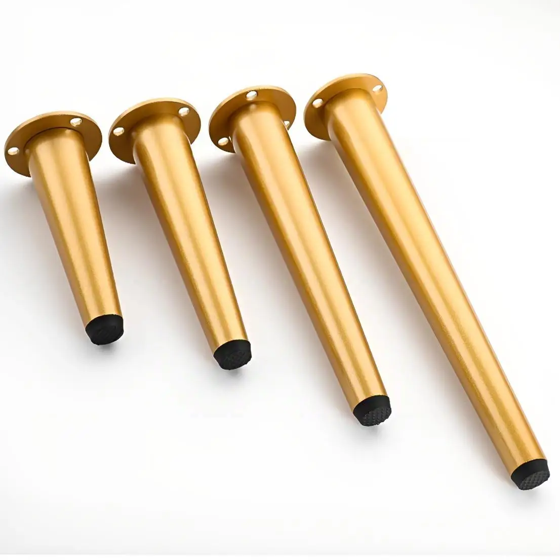 4PCS Stainless Steel Heavy Duty Metal Cabinet Feet Adjustable - Support Legs for Bathroom Vanity,TV Stand,Coffee Table,Base Legs