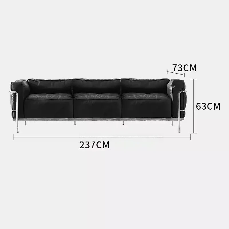 Vintage LC3 single sofa chair medieval, Bauhaus balcony Internet celebrity leisure chair