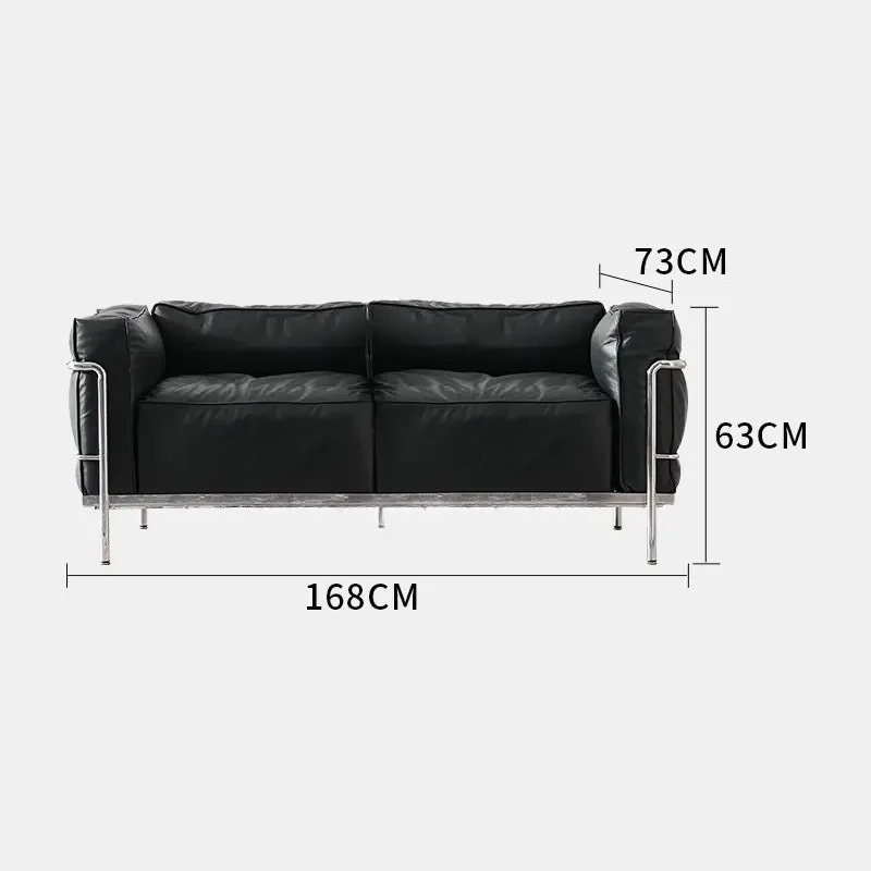 Vintage LC3 single sofa chair medieval, Bauhaus balcony Internet celebrity leisure chair