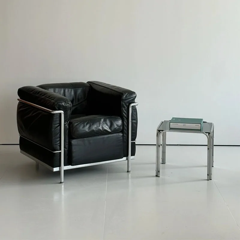 Vintage LC3 single sofa chair medieval, Bauhaus balcony Internet celebrity leisure chair