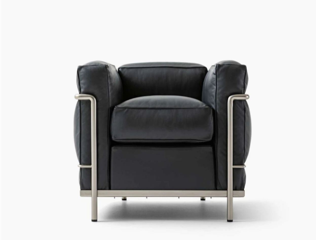 Vintage LC3 single sofa chair medieval, Bauhaus balcony Internet celebrity leisure chair